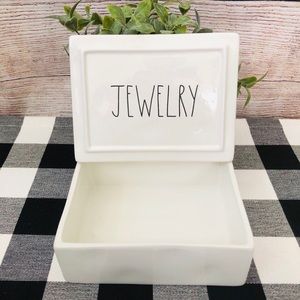 NEW Rae Dunn JEWELRY Box Storage Accessories Farmhouse organizer